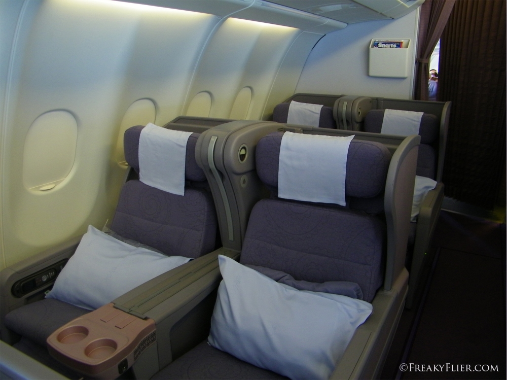 Business Class Cabin on China Airlines Airbus A330-300